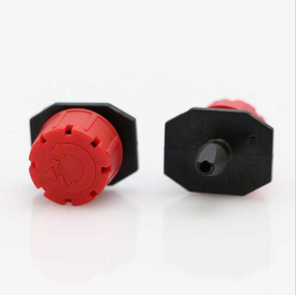 Adjustable Irrigation Drippers 360 Degree Adjustable 8 spray hole and can adjust water flow rate ,Great for watering potted plants,For agriculture, lawn, garden sprinkler irrigation drip -Flow Rate: 1–70 L/h (adjustable)