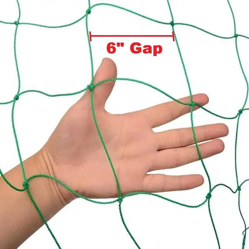 Green Nylon Net Plant Climbing net & Creeper Net Plant Support Net Green Color for Agriculture and Gardening Net - 8 Hat/55 Hat