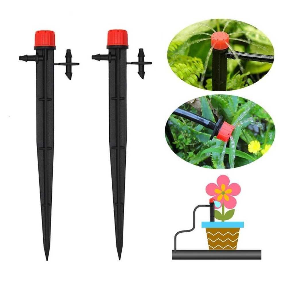 Adjustable Micro Flow Dripper 8 Holes Drip Head Scattering Spray Sprinkler Garden Irrigation Nozzles with smart stand 05 pcs / 10 pcs